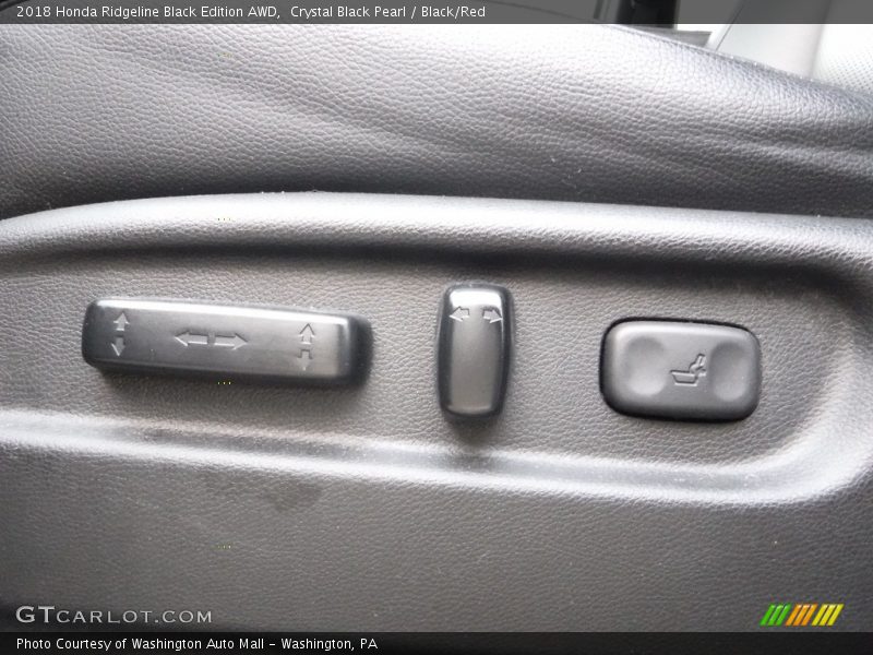 Crystal Black Pearl / Black/Red 2018 Honda Ridgeline Black Edition AWD