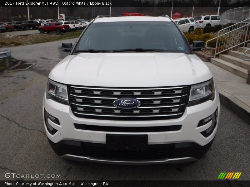 Oxford White / Ebony Black 2017 Ford Explorer XLT 4WD