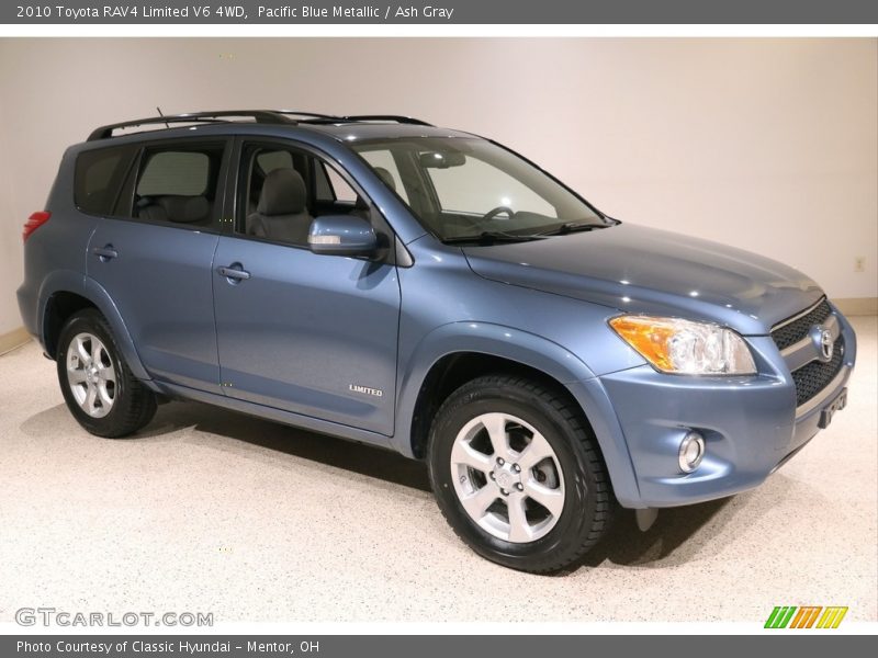 Pacific Blue Metallic / Ash Gray 2010 Toyota RAV4 Limited V6 4WD