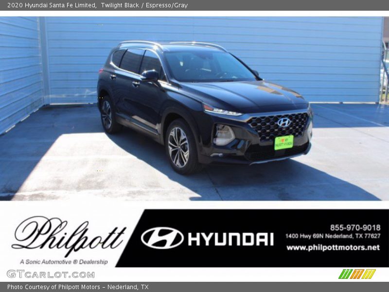 Twilight Black / Espresso/Gray 2020 Hyundai Santa Fe Limited