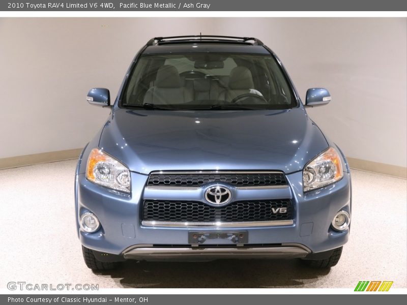 Pacific Blue Metallic / Ash Gray 2010 Toyota RAV4 Limited V6 4WD