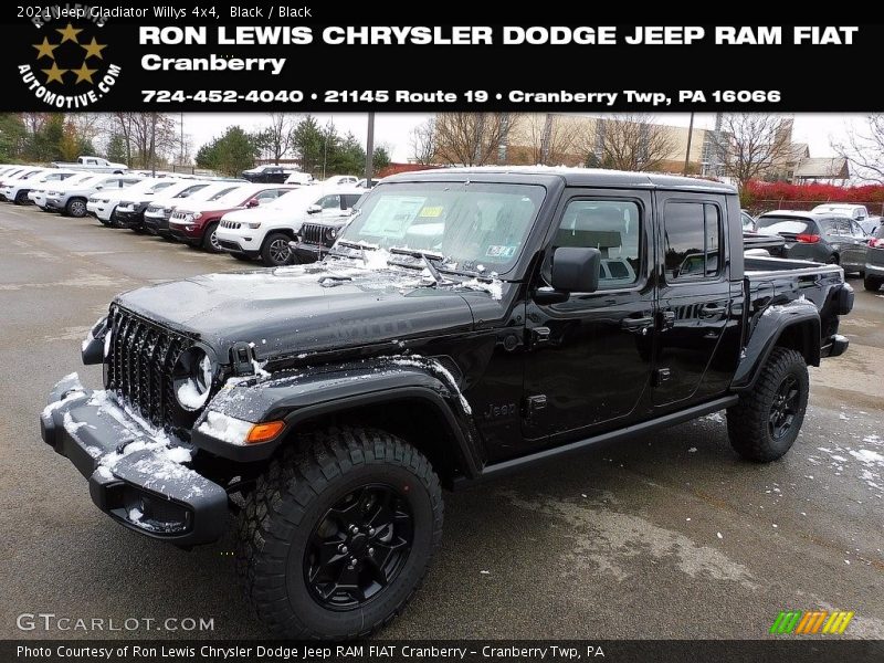 Black / Black 2021 Jeep Gladiator Willys 4x4