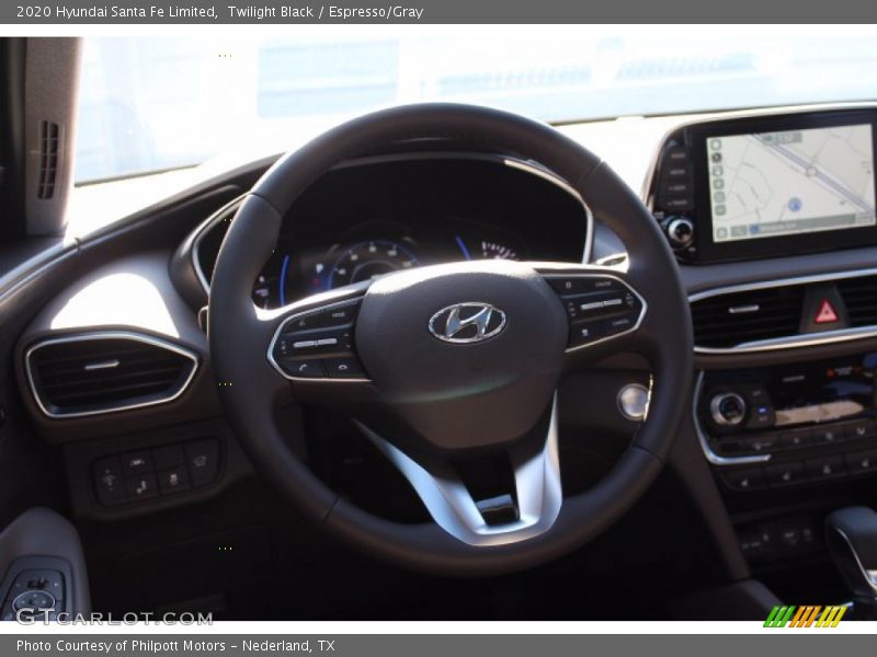 Twilight Black / Espresso/Gray 2020 Hyundai Santa Fe Limited