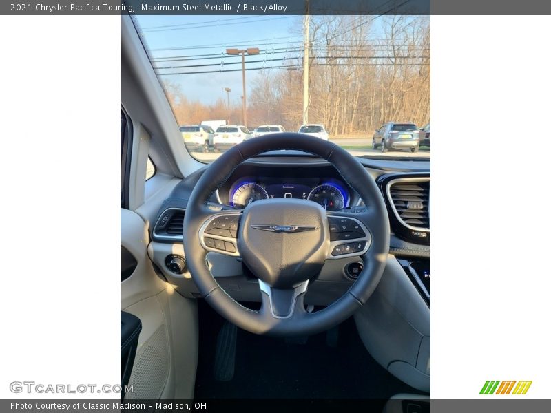 Maximum Steel Metallic / Black/Alloy 2021 Chrysler Pacifica Touring