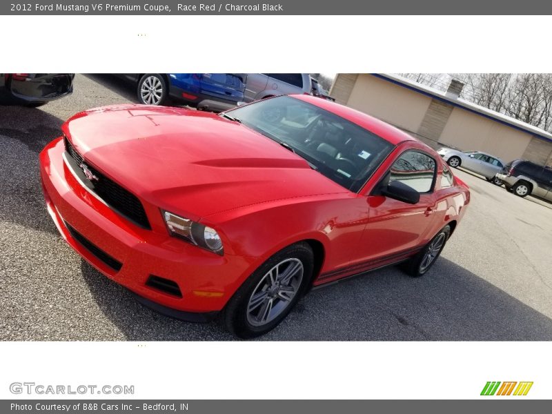 Race Red / Charcoal Black 2012 Ford Mustang V6 Premium Coupe
