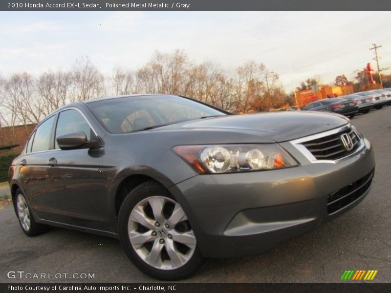 Polished Metal Metallic / Gray 2010 Honda Accord EX-L Sedan