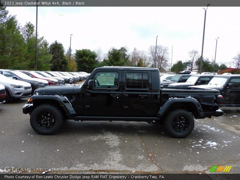 Black / Black 2021 Jeep Gladiator Willys 4x4