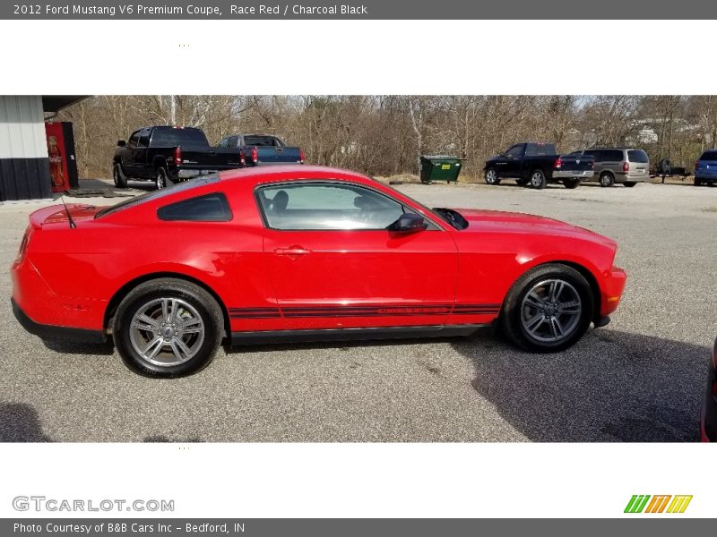 Race Red / Charcoal Black 2012 Ford Mustang V6 Premium Coupe