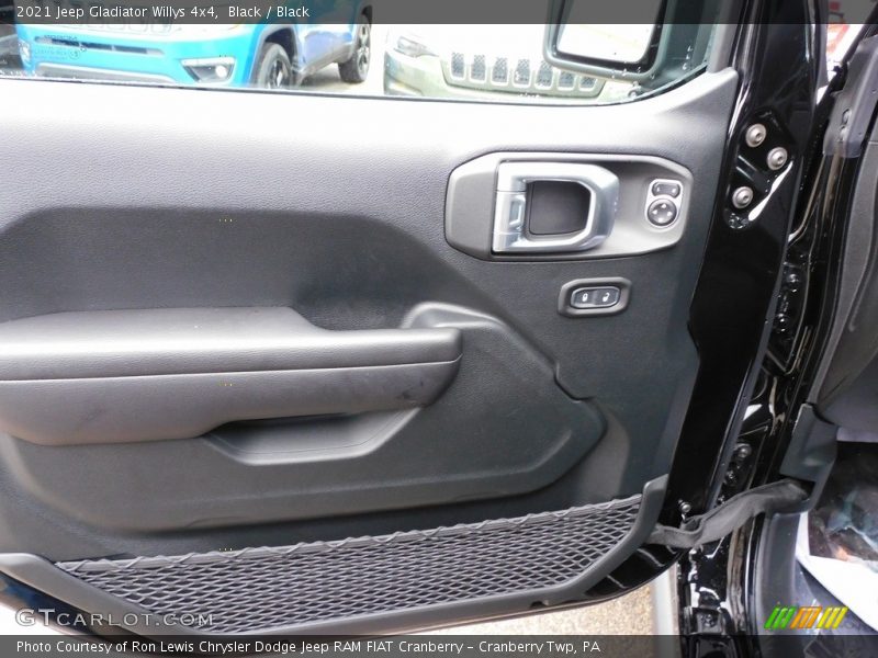 Door Panel of 2021 Gladiator Willys 4x4