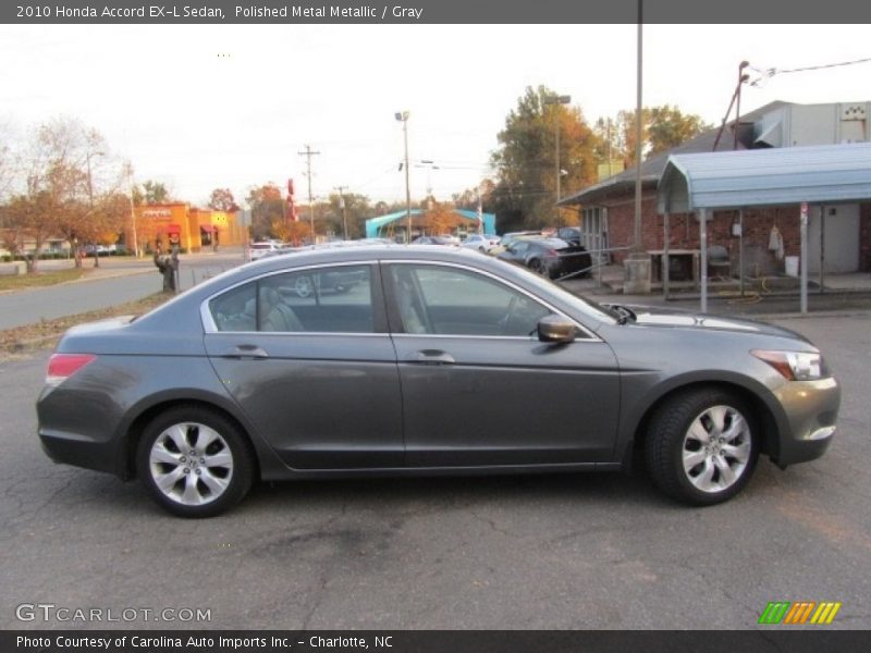 Polished Metal Metallic / Gray 2010 Honda Accord EX-L Sedan