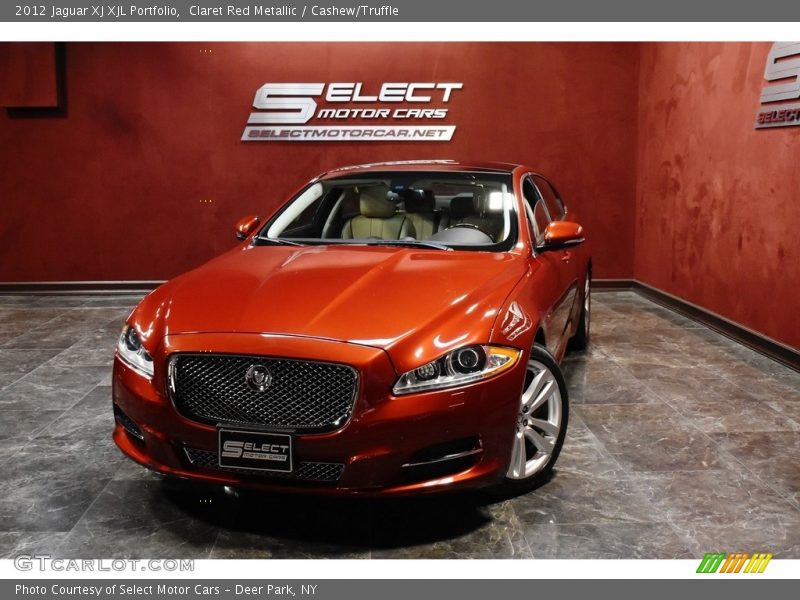 Claret Red Metallic / Cashew/Truffle 2012 Jaguar XJ XJL Portfolio