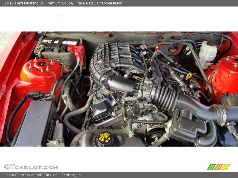 Race Red / Charcoal Black 2012 Ford Mustang V6 Premium Coupe