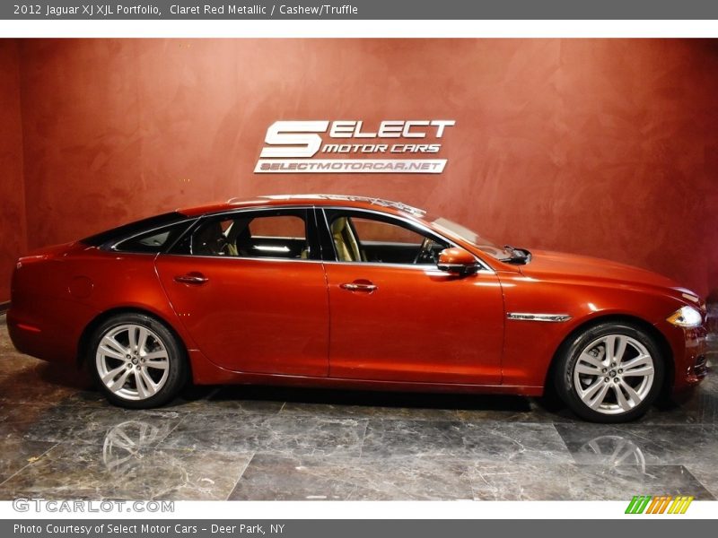 Claret Red Metallic / Cashew/Truffle 2012 Jaguar XJ XJL Portfolio