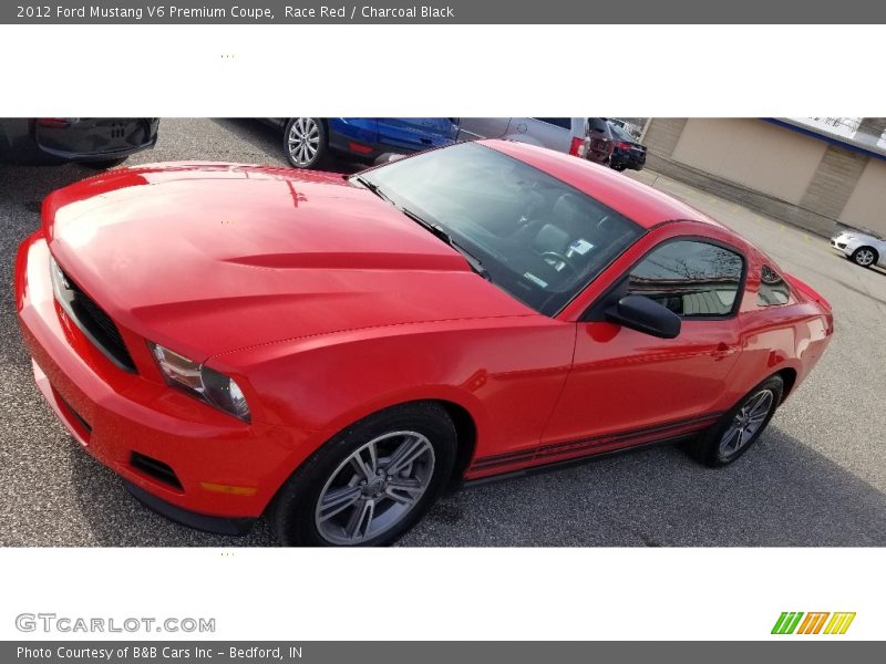 Race Red / Charcoal Black 2012 Ford Mustang V6 Premium Coupe