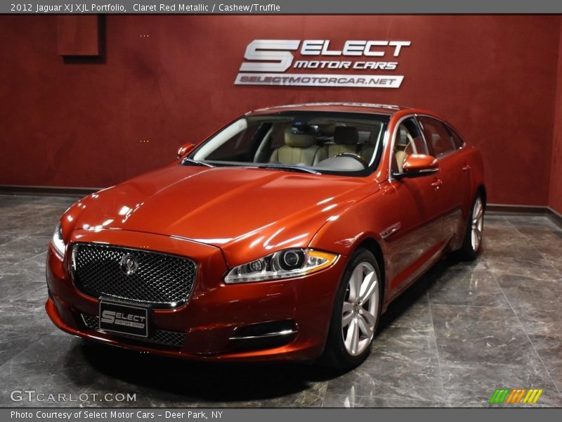 Claret Red Metallic / Cashew/Truffle 2012 Jaguar XJ XJL Portfolio