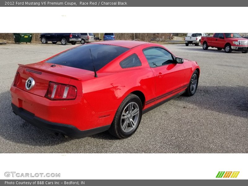 Race Red / Charcoal Black 2012 Ford Mustang V6 Premium Coupe