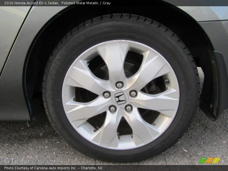 Polished Metal Metallic / Gray 2010 Honda Accord EX-L Sedan