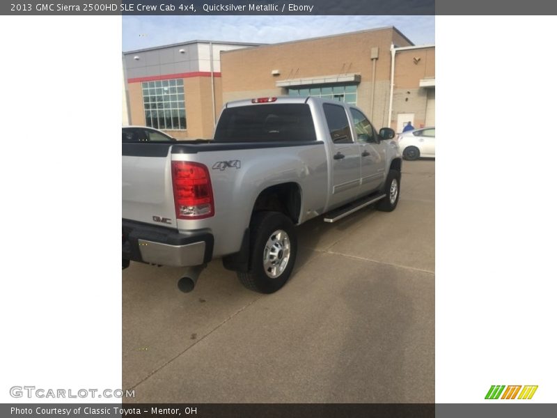 Quicksilver Metallic / Ebony 2013 GMC Sierra 2500HD SLE Crew Cab 4x4