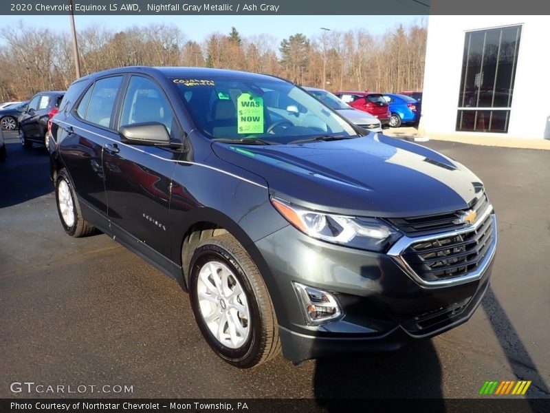 Nightfall Gray Metallic / Ash Gray 2020 Chevrolet Equinox LS AWD