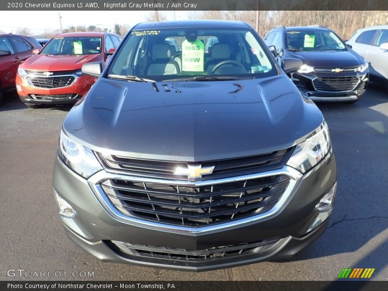 Nightfall Gray Metallic / Ash Gray 2020 Chevrolet Equinox LS AWD
