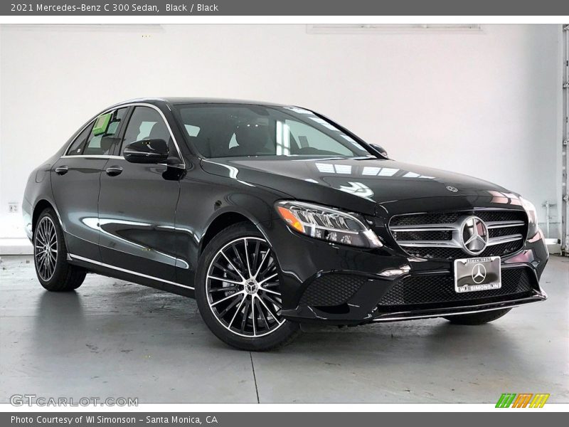 Black / Black 2021 Mercedes-Benz C 300 Sedan