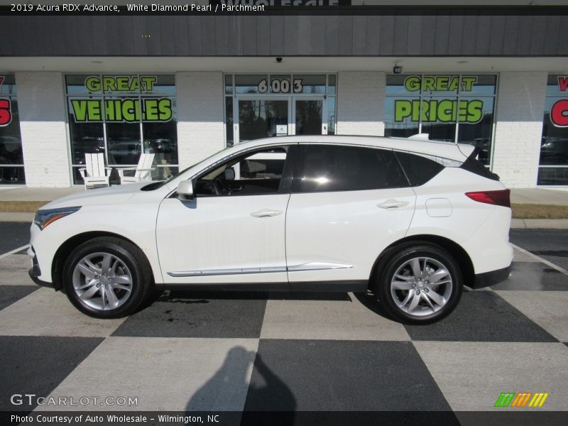 White Diamond Pearl / Parchment 2019 Acura RDX Advance