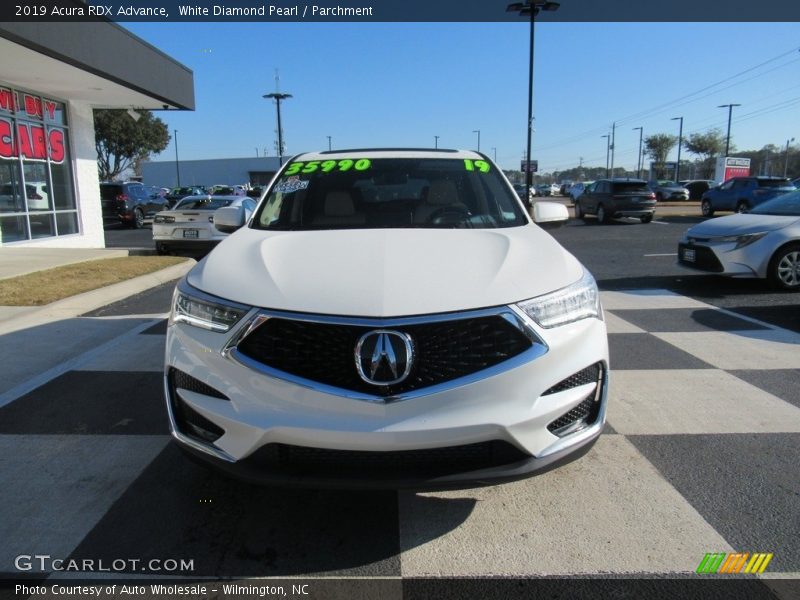White Diamond Pearl / Parchment 2019 Acura RDX Advance
