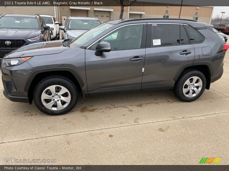 Magnetic Gray Metallic / Black 2021 Toyota RAV4 LE AWD