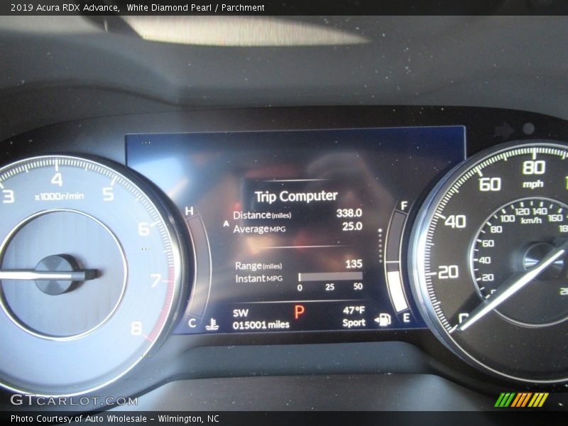 White Diamond Pearl / Parchment 2019 Acura RDX Advance