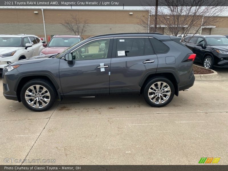 Magnetic Gray Metallic / Light Gray 2021 Toyota RAV4 Limited AWD
