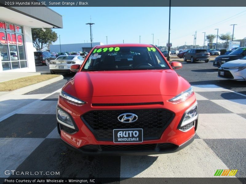Sunset Orange / Black 2019 Hyundai Kona SE