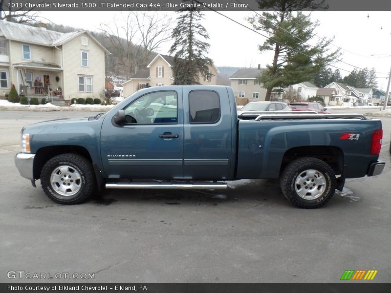Blue Granite Metallic / Ebony 2013 Chevrolet Silverado 1500 LT Extended Cab 4x4