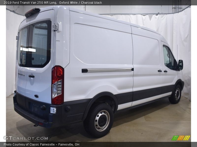 Oxford White / Charcoal black 2019 Ford Transit Van 250 MR Long