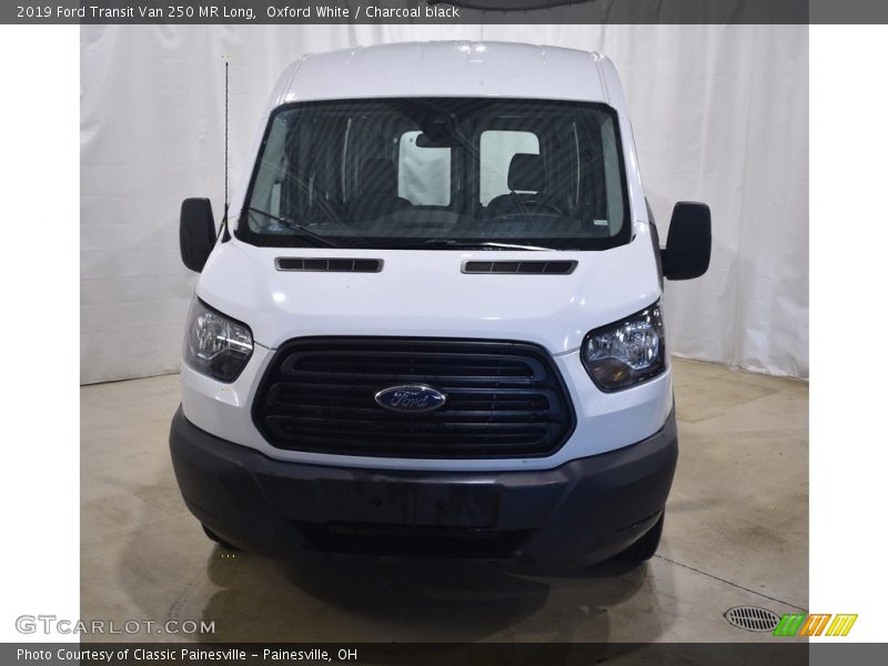Oxford White / Charcoal black 2019 Ford Transit Van 250 MR Long