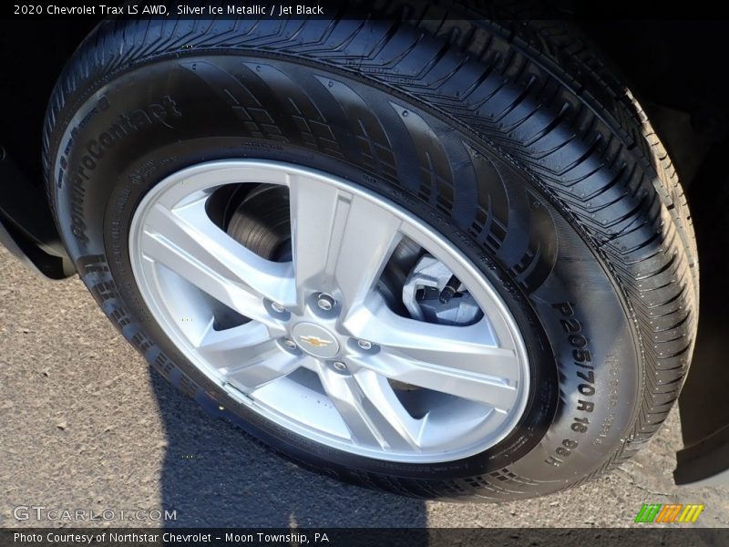 Silver Ice Metallic / Jet Black 2020 Chevrolet Trax LS AWD