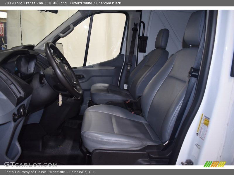 Oxford White / Charcoal black 2019 Ford Transit Van 250 MR Long