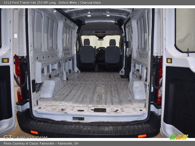 Oxford White / Charcoal black 2019 Ford Transit Van 250 MR Long