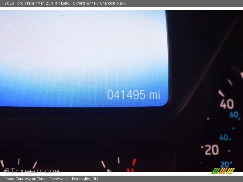 Oxford White / Charcoal black 2019 Ford Transit Van 250 MR Long