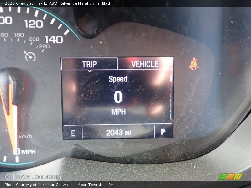 Silver Ice Metallic / Jet Black 2020 Chevrolet Trax LS AWD