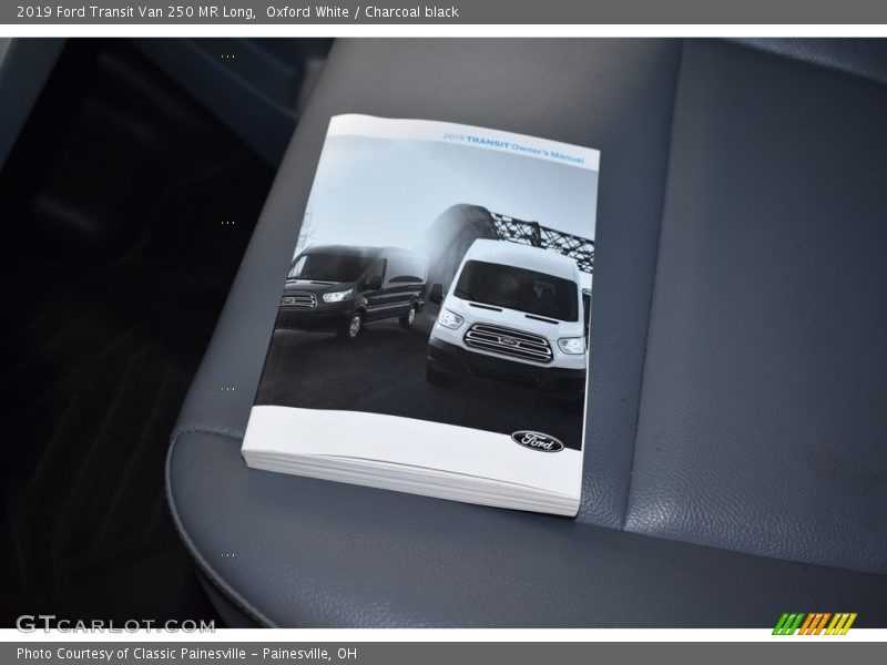 Oxford White / Charcoal black 2019 Ford Transit Van 250 MR Long