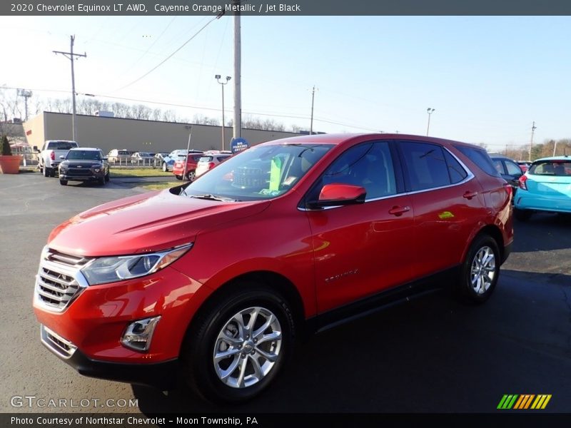 Cayenne Orange Metallic / Jet Black 2020 Chevrolet Equinox LT AWD