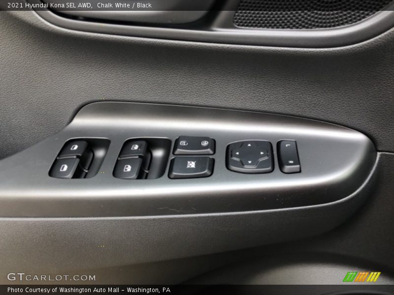 Chalk White / Black 2021 Hyundai Kona SEL AWD