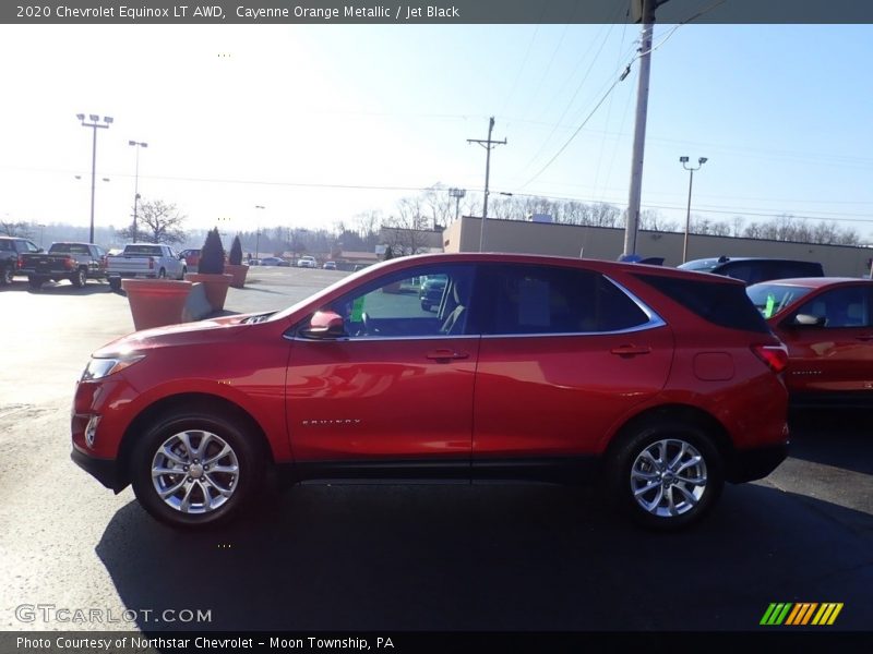 Cayenne Orange Metallic / Jet Black 2020 Chevrolet Equinox LT AWD