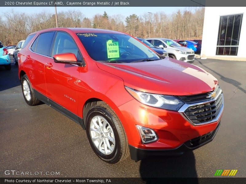 Cayenne Orange Metallic / Jet Black 2020 Chevrolet Equinox LT AWD