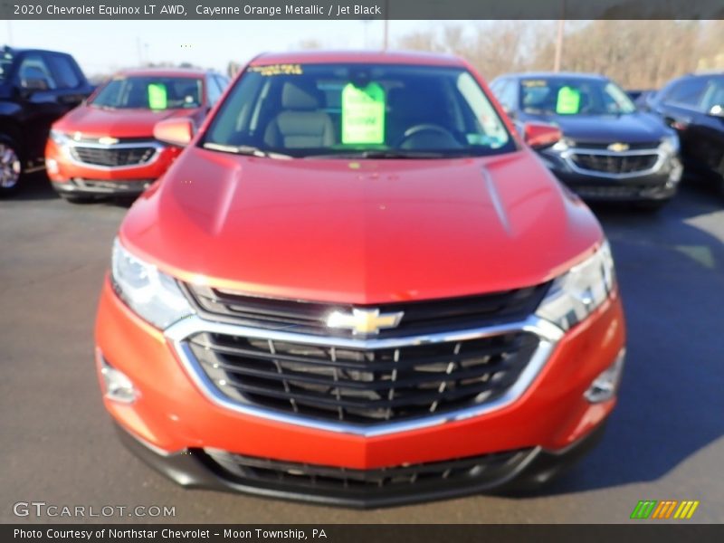 Cayenne Orange Metallic / Jet Black 2020 Chevrolet Equinox LT AWD