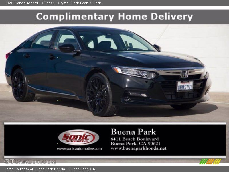 Crystal Black Pearl / Black 2020 Honda Accord EX Sedan