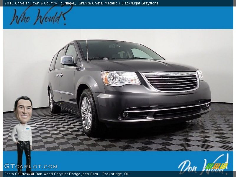 Granite Crystal Metallic / Black/Light Graystone 2015 Chrysler Town & Country Touring-L