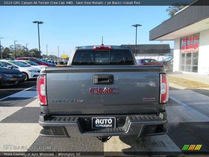 Satin Steel Metallic / Jet Black/­Cobalt Red 2019 GMC Canyon All Terrain Crew Cab 4WD