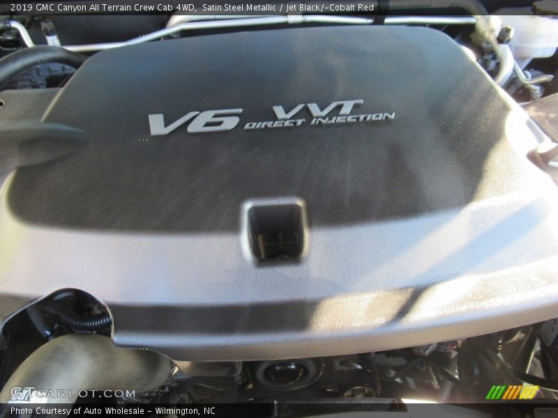 Satin Steel Metallic / Jet Black/­Cobalt Red 2019 GMC Canyon All Terrain Crew Cab 4WD