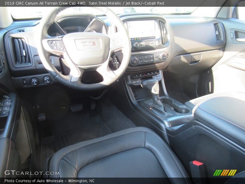 Satin Steel Metallic / Jet Black/­Cobalt Red 2019 GMC Canyon All Terrain Crew Cab 4WD